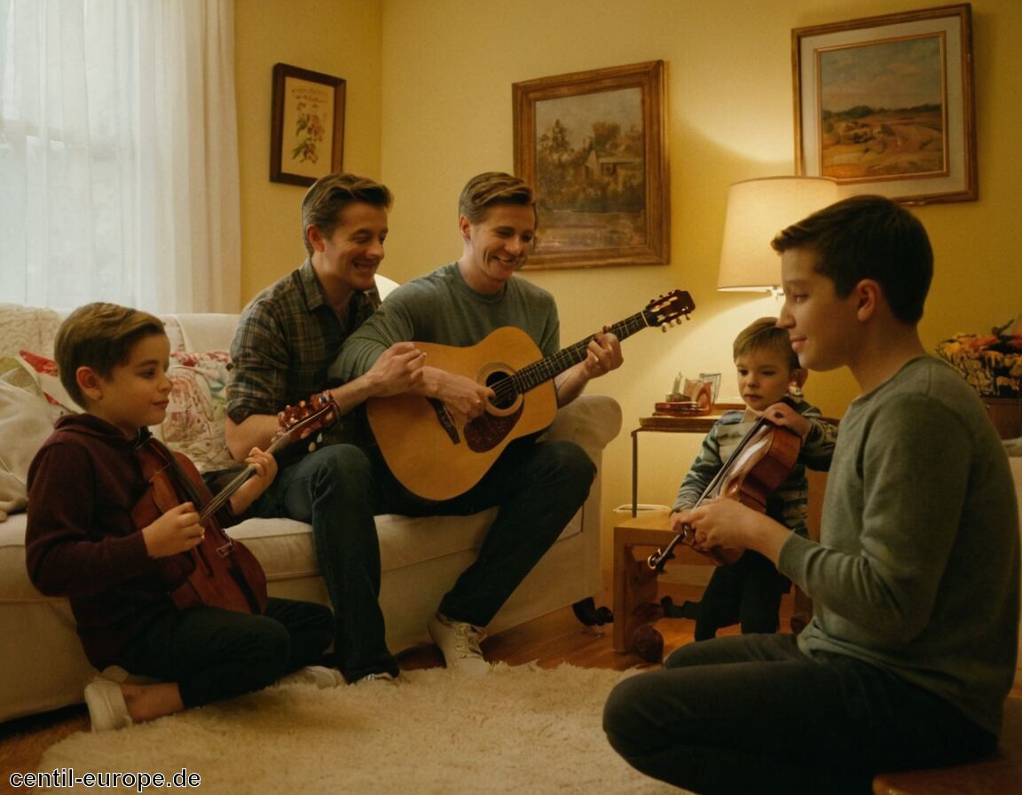 Musik ist Teil des Familienlebens   - Michael Patrick Kelly Kinder » Ein Blick ins Familienleben