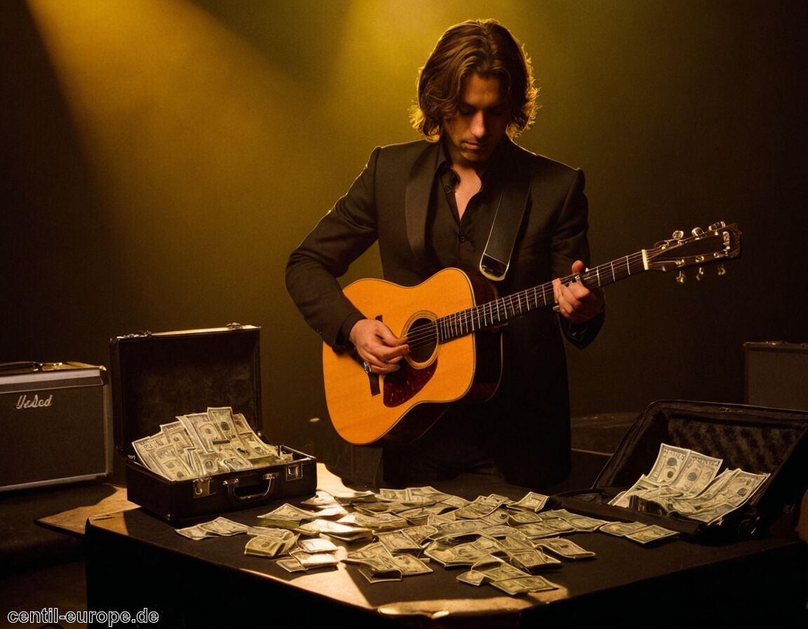 Einkommen durch Auftritte bei anderen Künstlern   - Slash Vermögen » Wie viel besitzt der Gitarrist